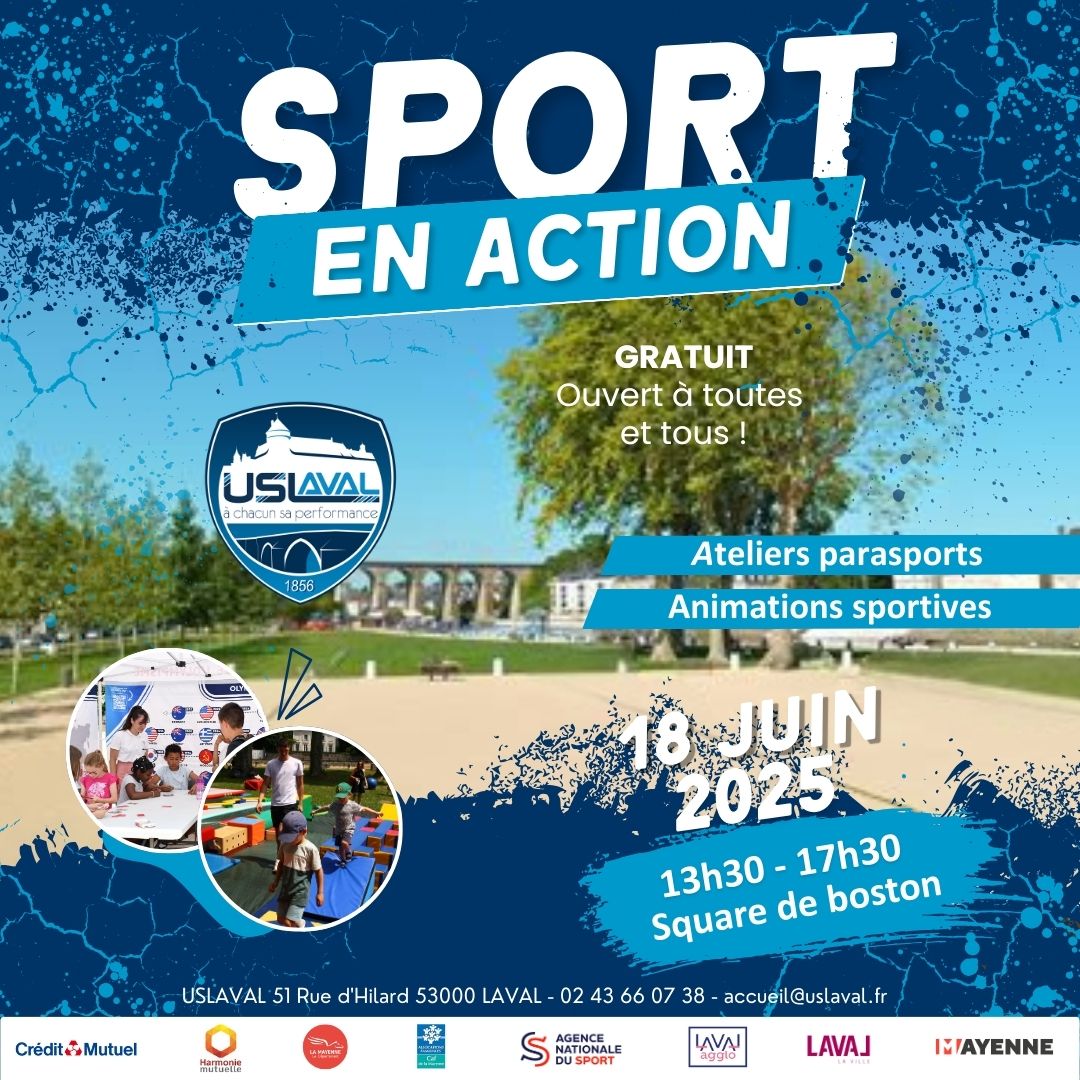 Affiche sport en action (1080 x 1080 px)